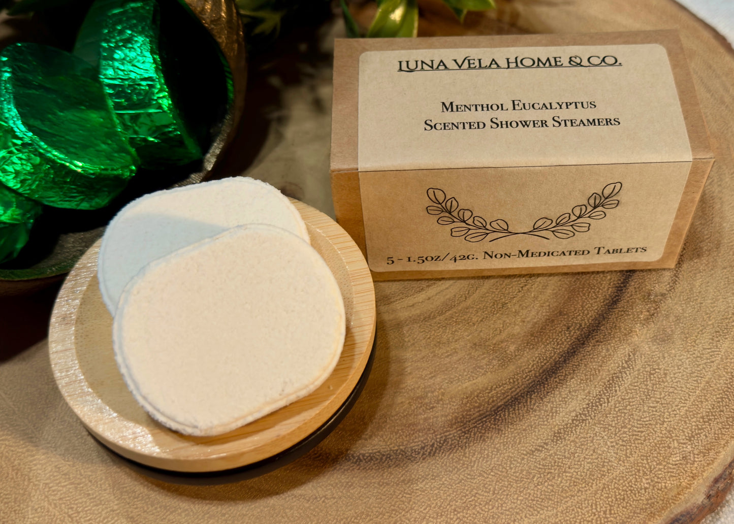 Menthol Eucalyptus Scented Shower Steamers